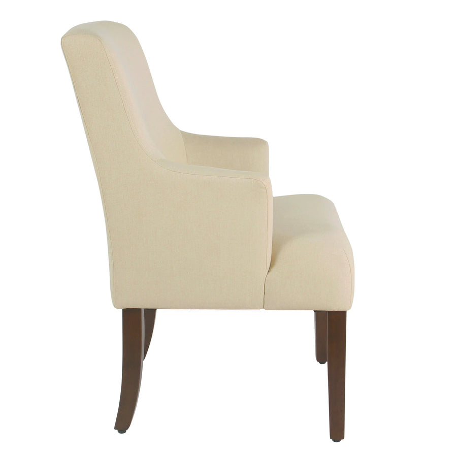Bhava Water Proof Fabric Dining Chair In Cashew Cream Colour - Febonic Living