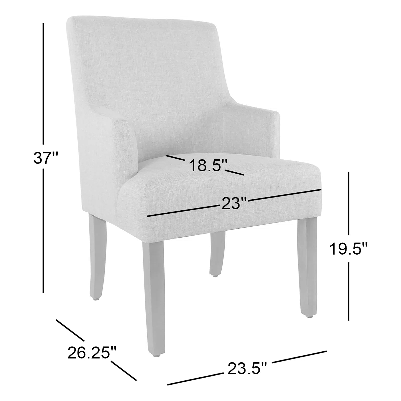 Bhava Water Proof Velvet Dining Chair In Cashew Cream Colour