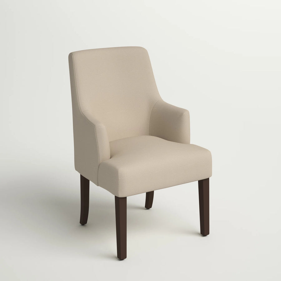 Bhava Water Proof Fabric Dining Chair In Cashew Cream Colour - Febonic Living