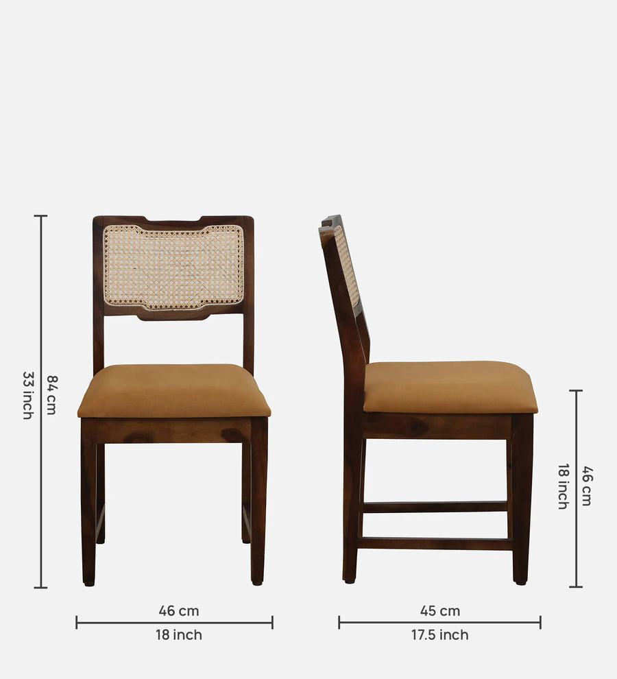 Tanu Sheesham Wood Arm Chair In Provincial Teak Finish - Febonic Living