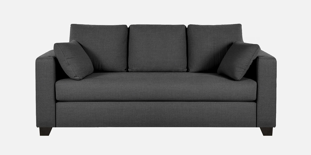 Bingo 3 Seater Fabric Sofa - Charcoal Grey