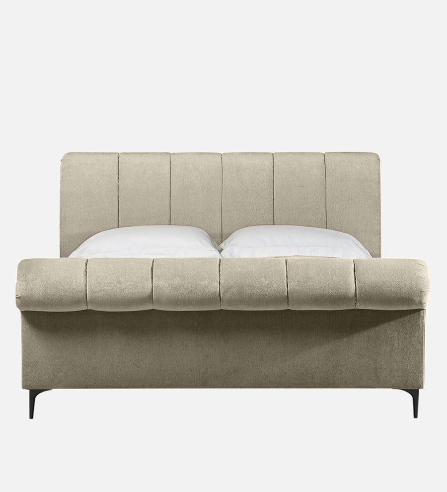 Birla Fabric Upholstered Queen Size Bed In Ash Grey Colour - Febonic Living