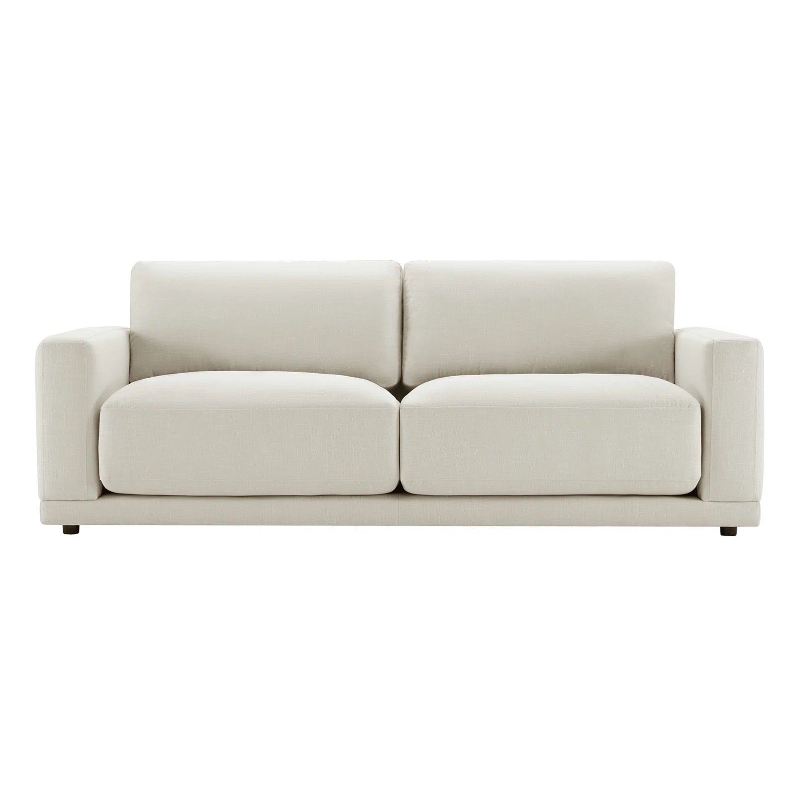 Esha Fabric 3 Seater Sofa In Ivory Cream Colour