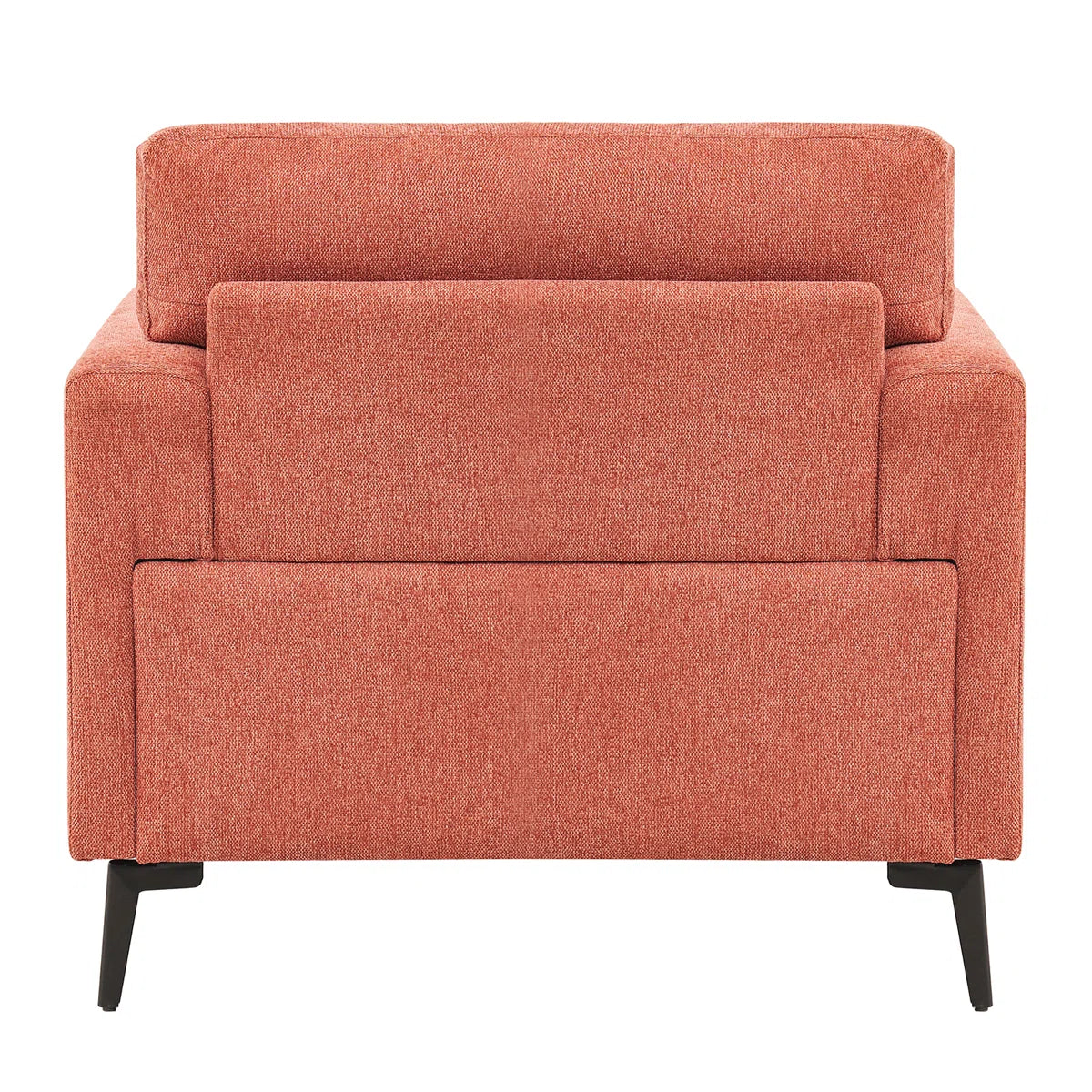 Zent Fabric Arm Chair In Salmon Pink Colour