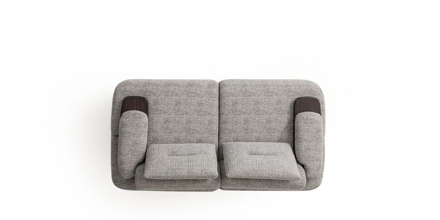 Bodan Fabric 3 Seater Sofa In Dim Grey Colour - Febonic Living