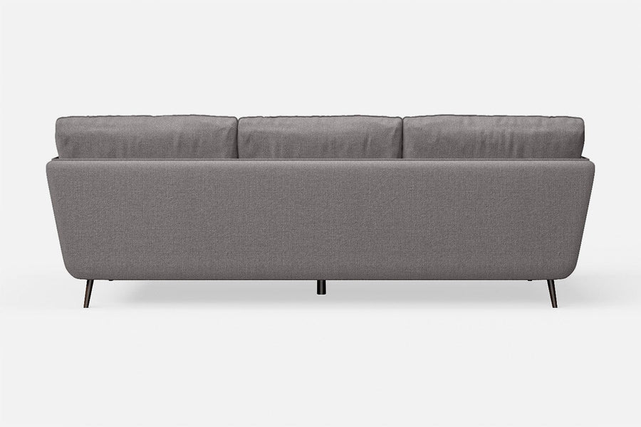 Logu Fabric 3 Seater Sofa In Charcoal Grey Colour - Febonic Living