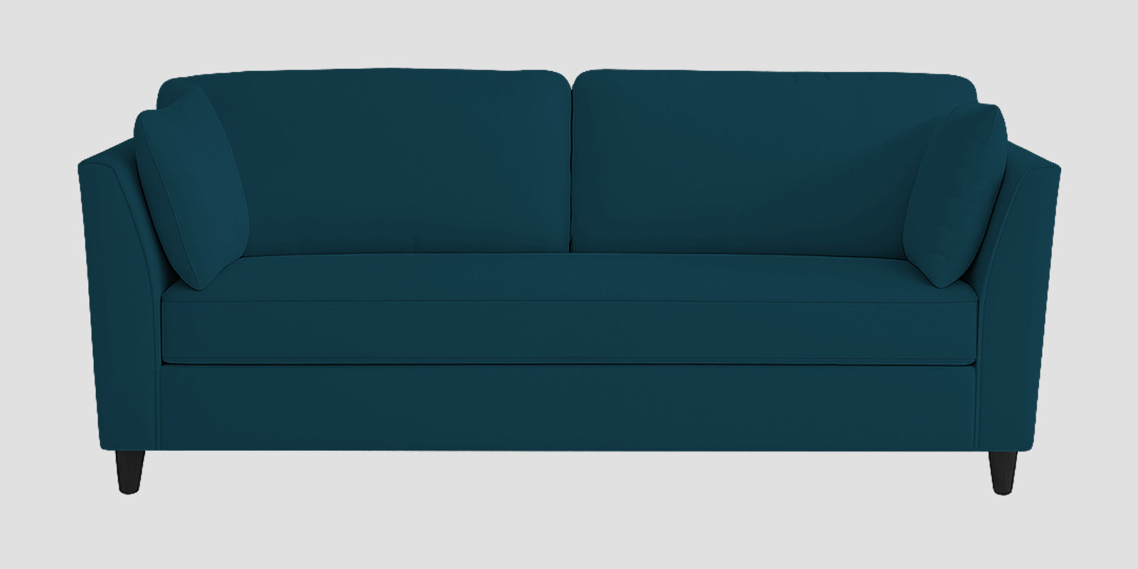 Miranda Velvet 3 Seater Sofa In Azura Blue Colour