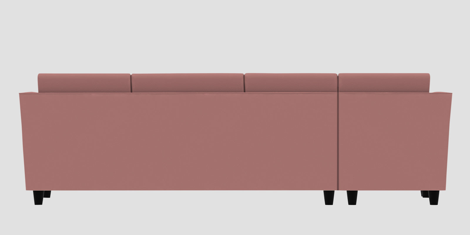 Bristo Velvet LHS Sectional Sofa (3+Lounger) In Blush Pink Colour - Febonic Living