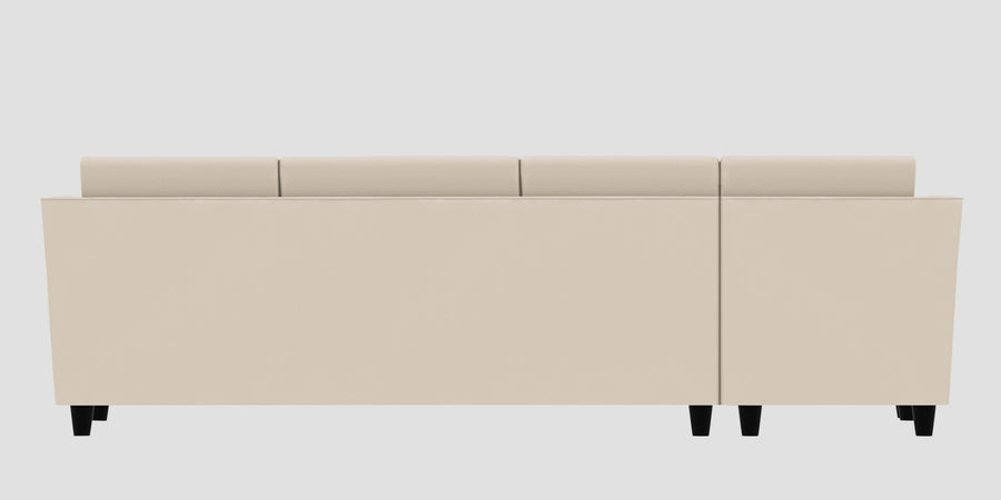 Bristo Velvet Lhs Sectional Sofa 3 Lounger In Camel Beige Colour - Febonic Living