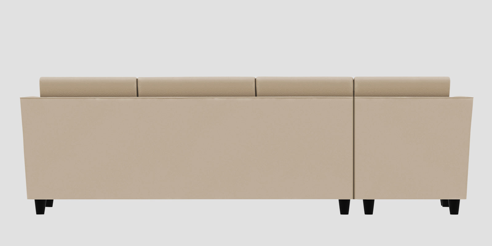 Bristo Velvet LHS Sectional Sofa (3+Lounger) In Cream Beige Colour - Febonic Living