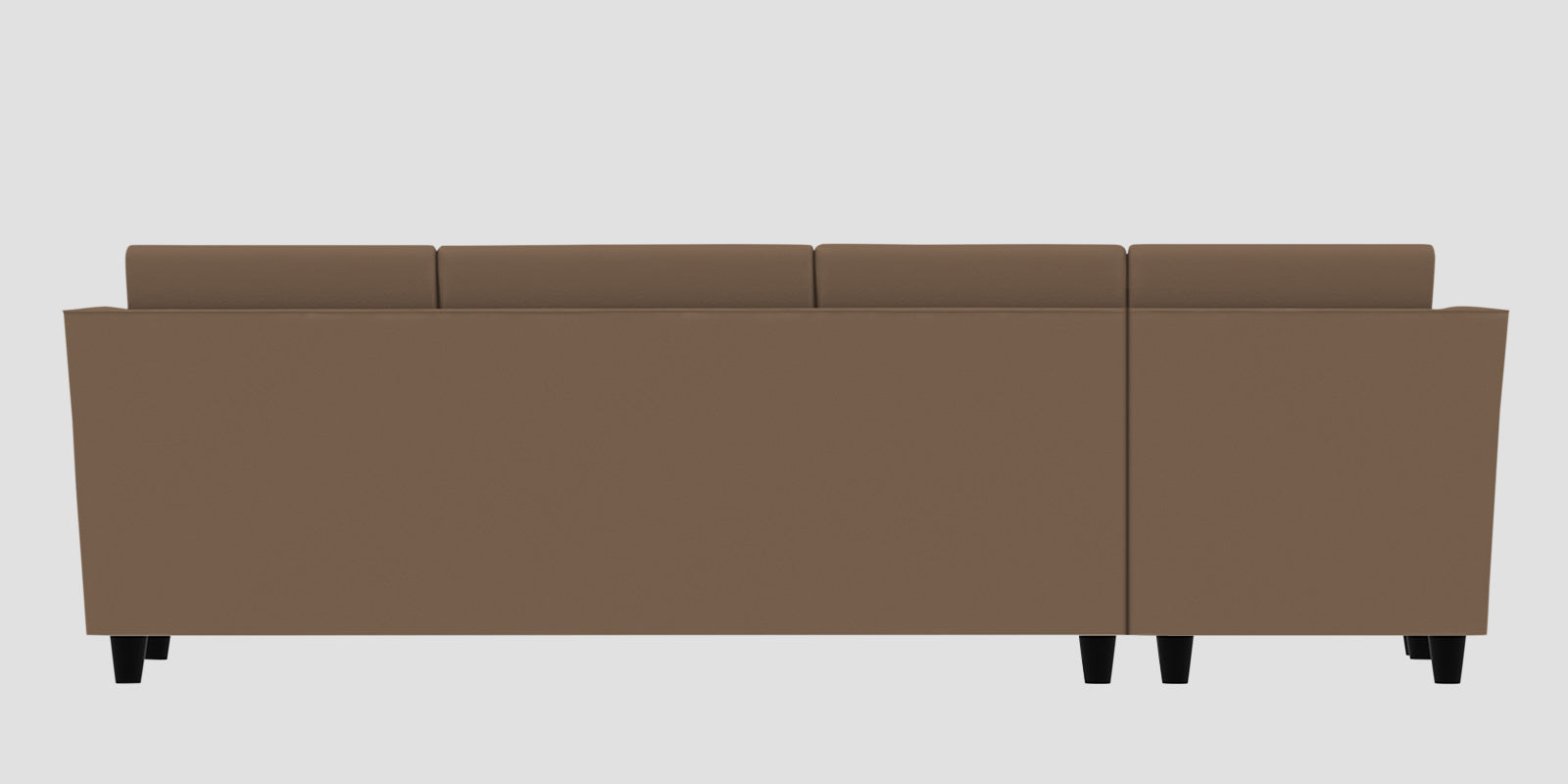 Bristo Velvet LHS Sectional Sofa (3+Lounger) In Mocha Mouse Colour - Febonic Living