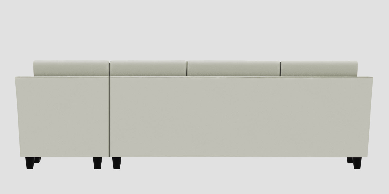 Bristo Velvet RHS Sectional Sofa (3+Lounger) in Bone Grey Colour - Febonic Living