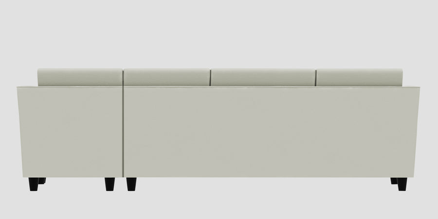 Bristo Velvet Rhs Sectional Sofa 3 Lounger In Bone Grey Colour - Febonic Living