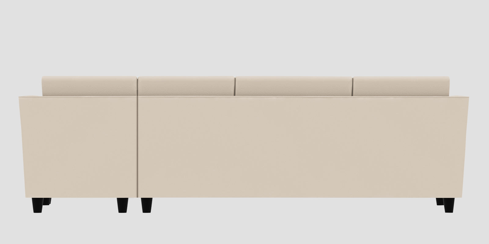 Bristo Velvet RHS Sectional Sofa (3+Lounger) in Camel Beige Colour - Febonic Living