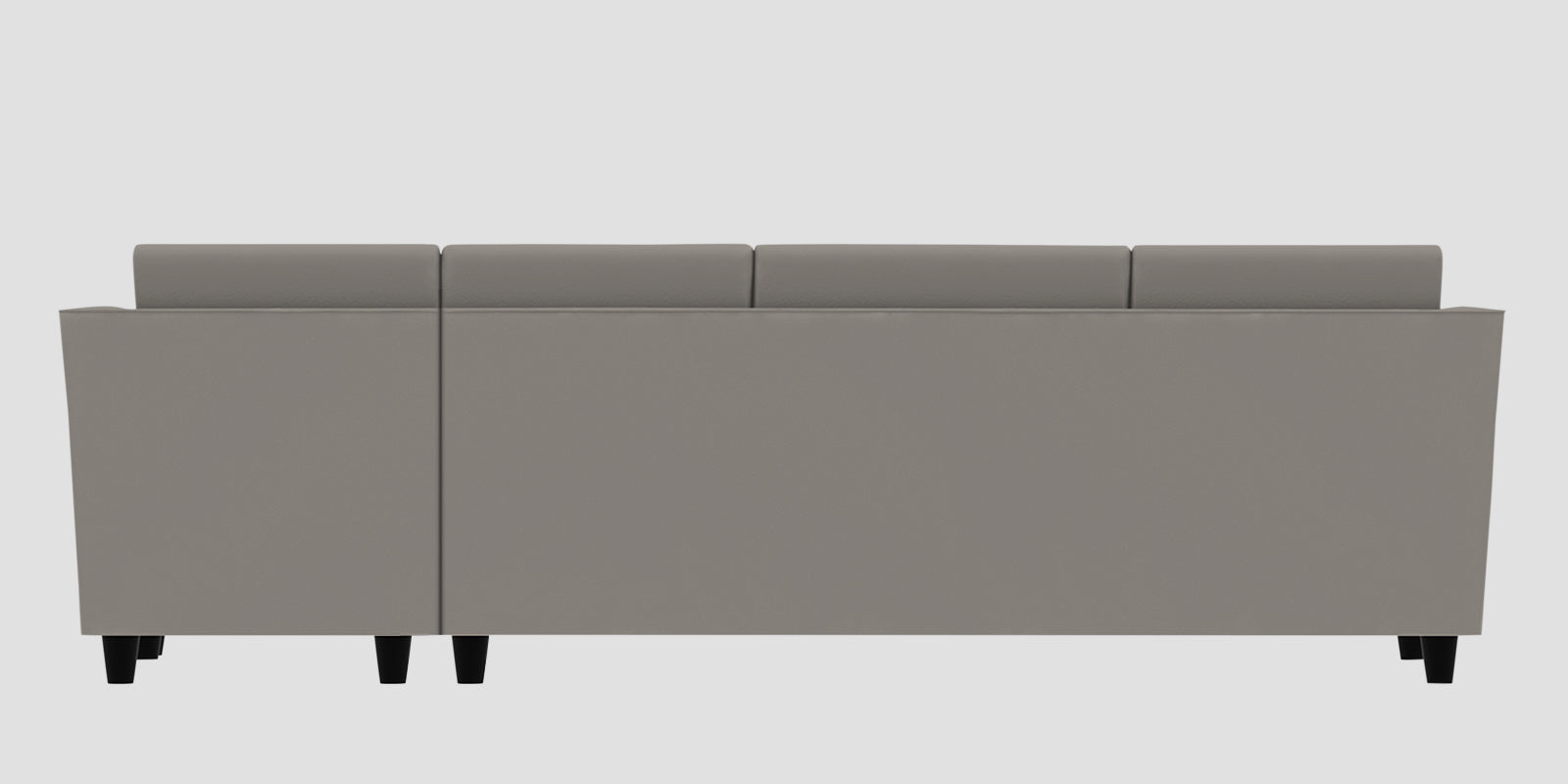 Bristo Velvet RHS Sectional Sofa (3+Lounger) in Echo Grey Colour - Febonic Living