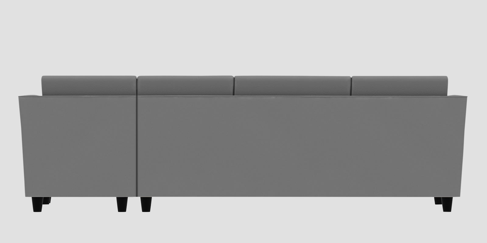 Bristo Velvet RHS Sectional Sofa (3+Lounger) in Light Grey Colour - Febonic Living