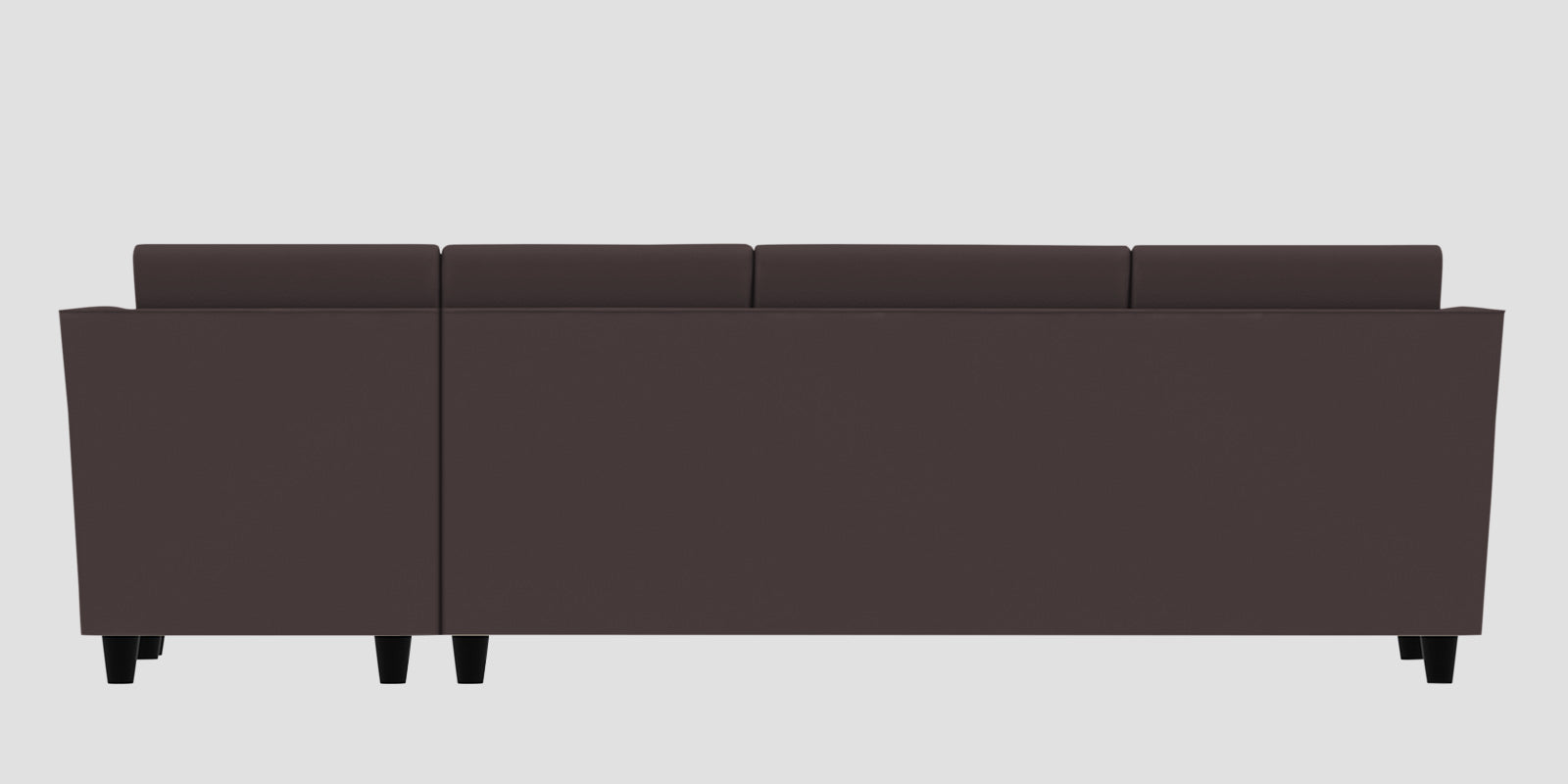 Bristo Velvet RHS Sectional Sofa (3+Lounger) in Mocha Brown Colour - Febonic Living
