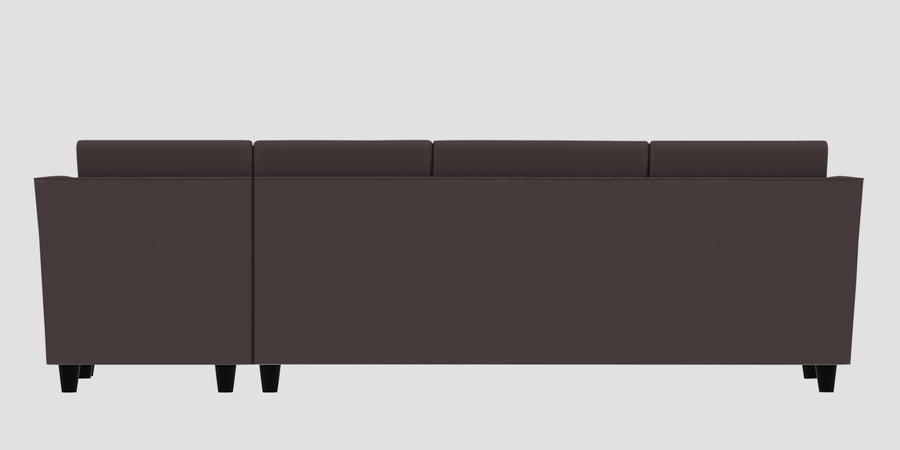 Bristo Velvet Rhs Sectional Sofa 3 Lounger In Mocha Brown Colour - Febonic Living