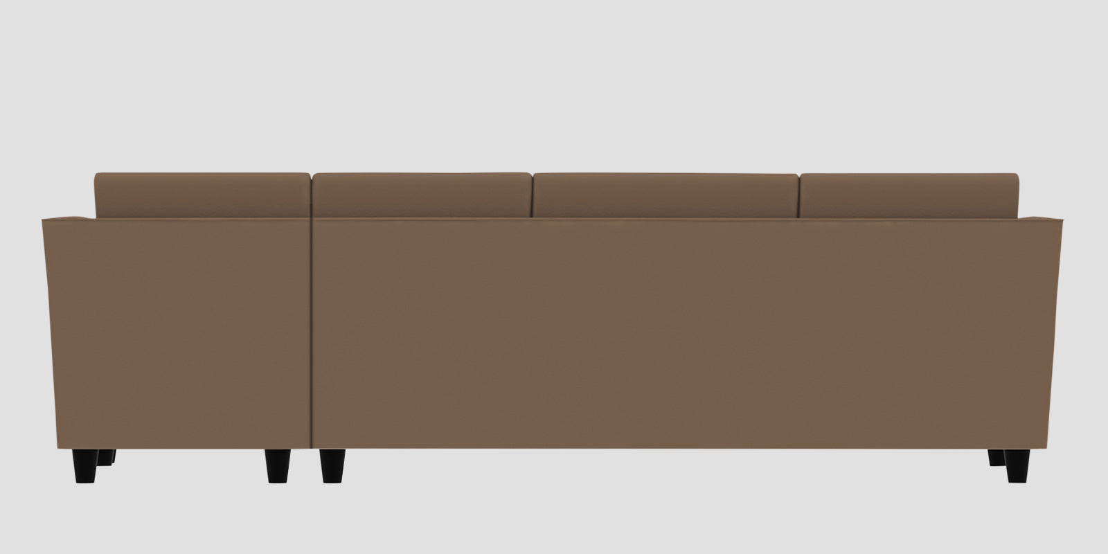 Bristo Velvet RHS Sectional Sofa (3+Lounger) in Mocha Mouse Colour - Febonic Living