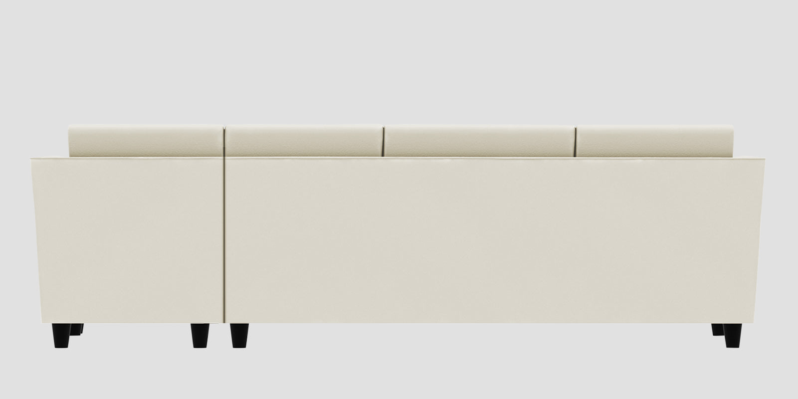 Bristo Velvet RHS Sectional Sofa (3+Lounger) In Warm White Colour - Febonic Living