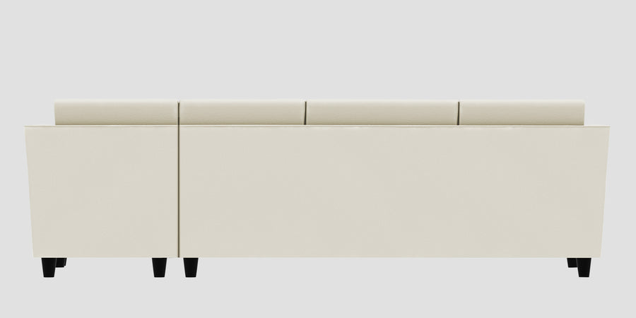 Bristo Velvet Rhs Sectional Sofa 3 Lounger In Warm White Colour - Febonic Living