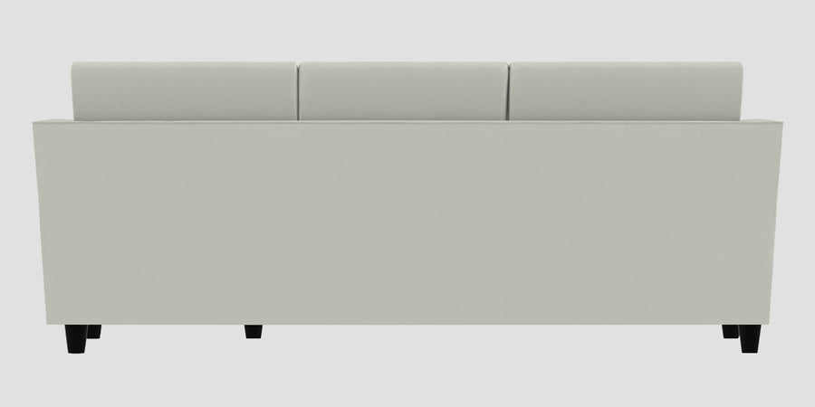 Bristo Velvet Lhs Sectional Sofa 2 Ottoman Lounger In Camel Beige Colour - Febonic Living