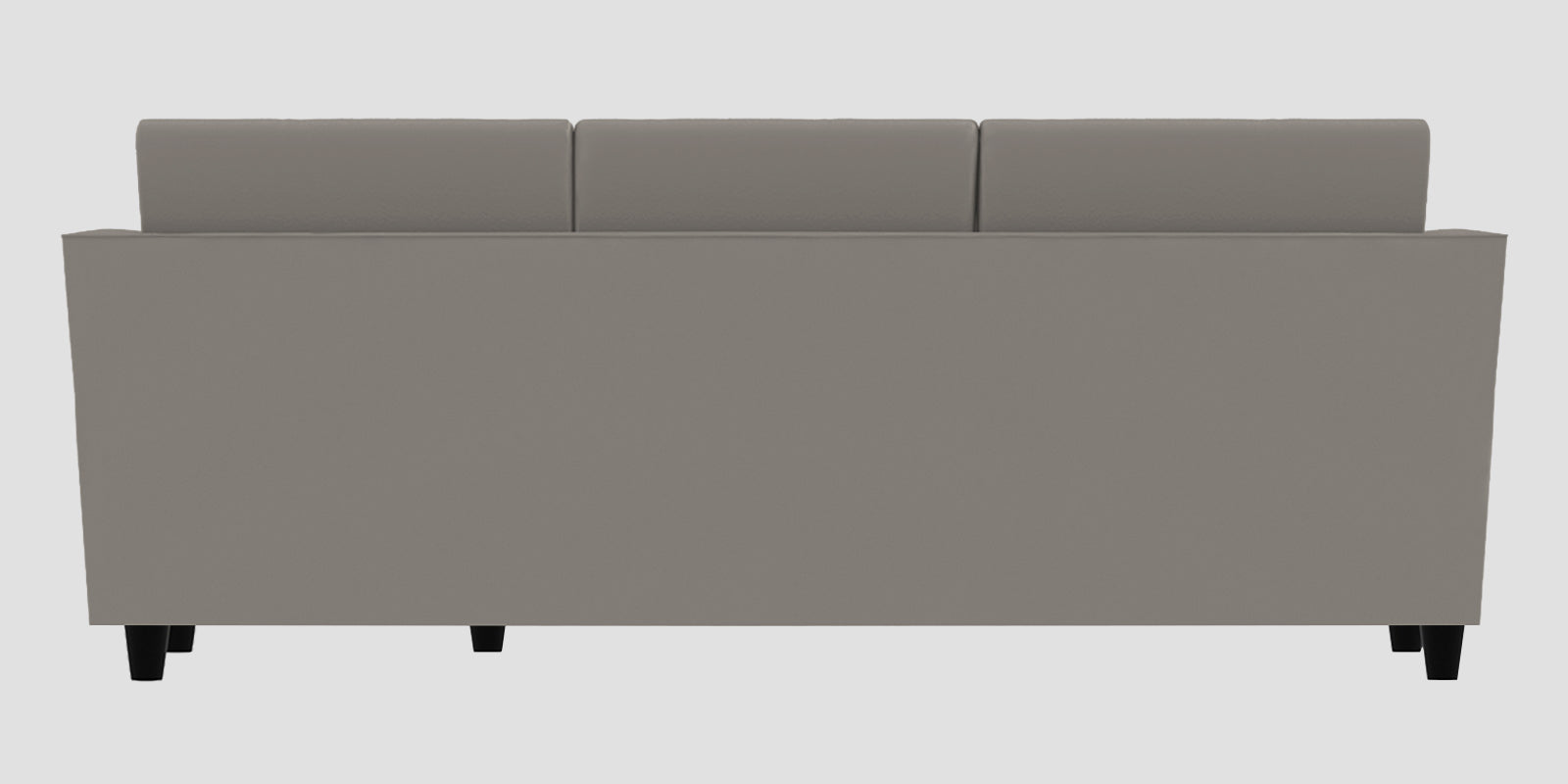 Bristo Velvet LHS Sectional Sofa (2+Ottoman Lounger) In Echo Grey Colour - Febonic Living