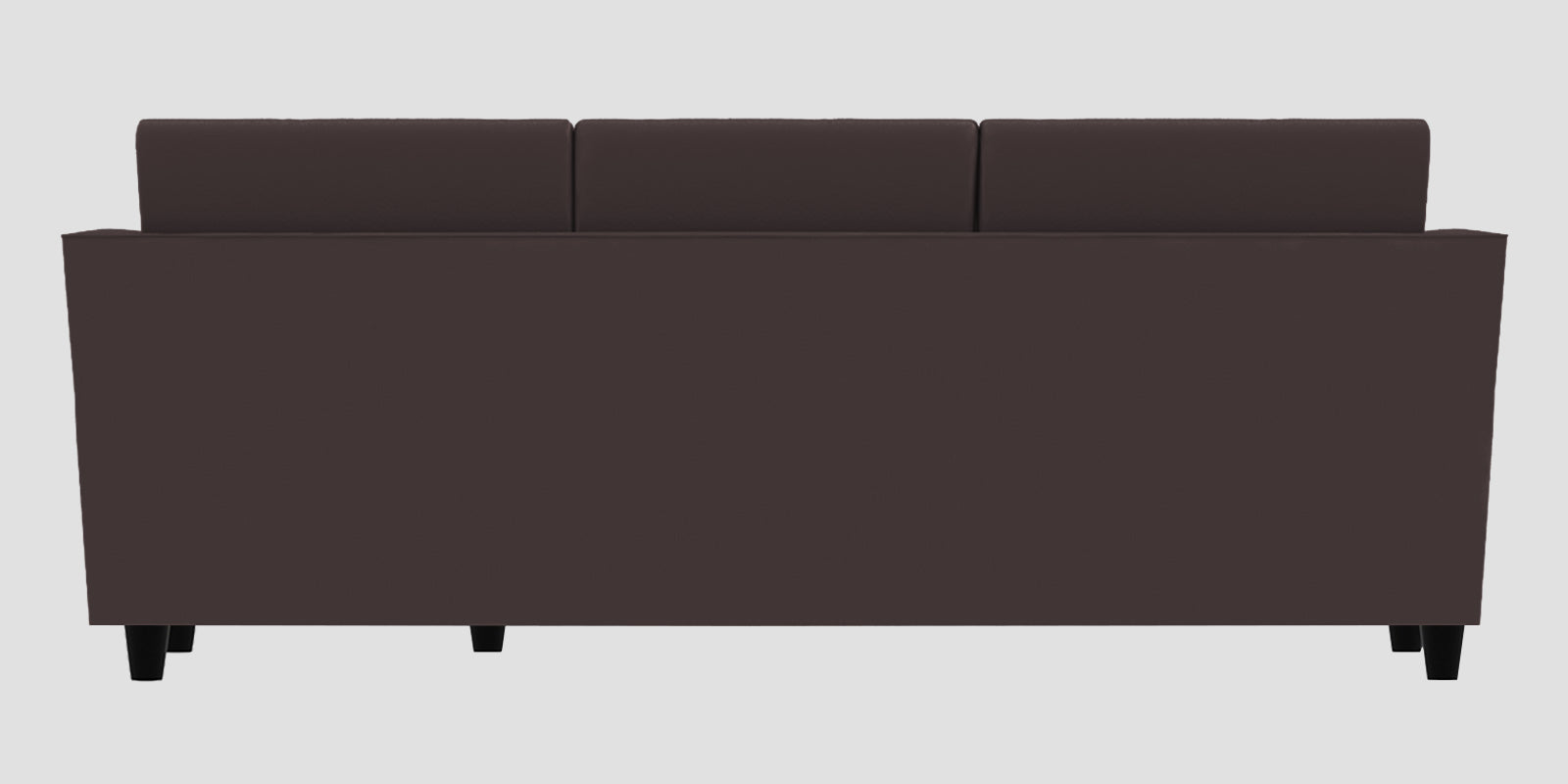 Bristo Velvet LHS Sectional Sofa (2+Ottoman Lounger) In Mocha Brown Colour - Febonic Living