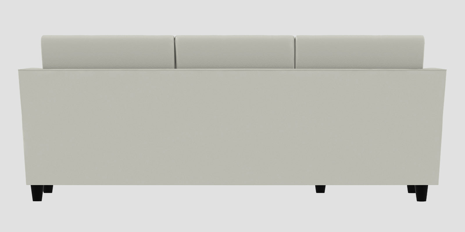 Bristo Velvet RHS Sectional Sofa (2+Ottoman Lounger) In Bone Grey Colour - Febonic Living