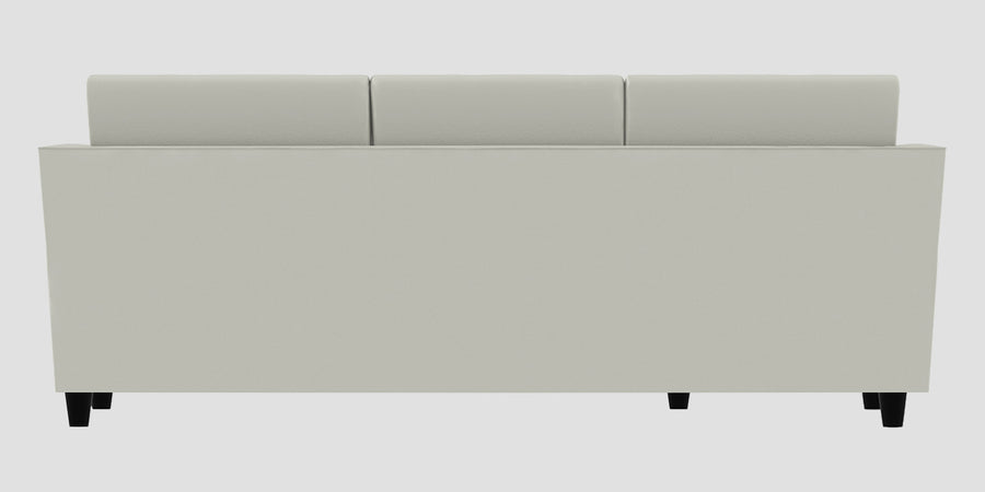 Bristo Velvet Rhs Sectional Sofa 2 Ottoman Lounger In Bone Grey Colour - Febonic Living