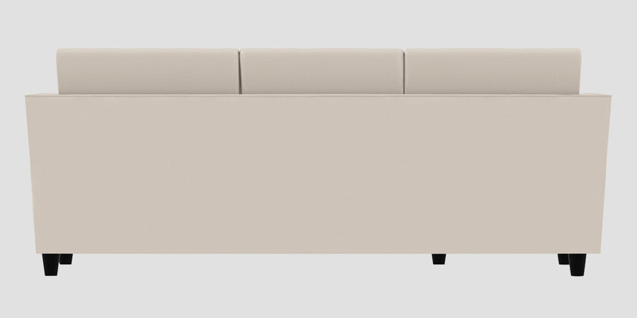 Bristo Velvet Rhs Sectional Sofa 2 Ottoman Lounger In Camel Beige Colour - Febonic Living