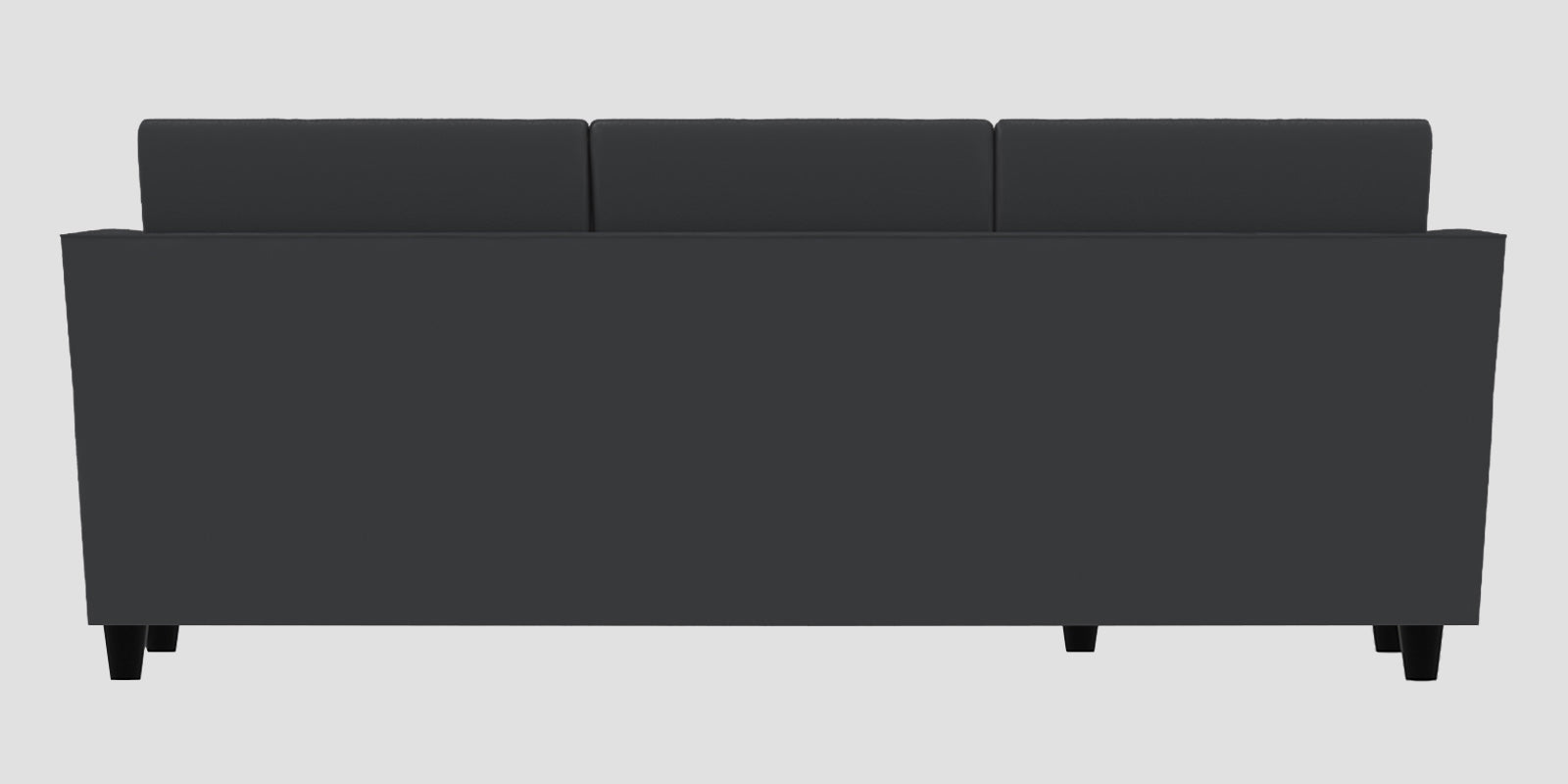 Bristo Velvet RHS Sectional Sofa (2+Ottoman Lounger) In Davy Grey Colour - Febonic Living