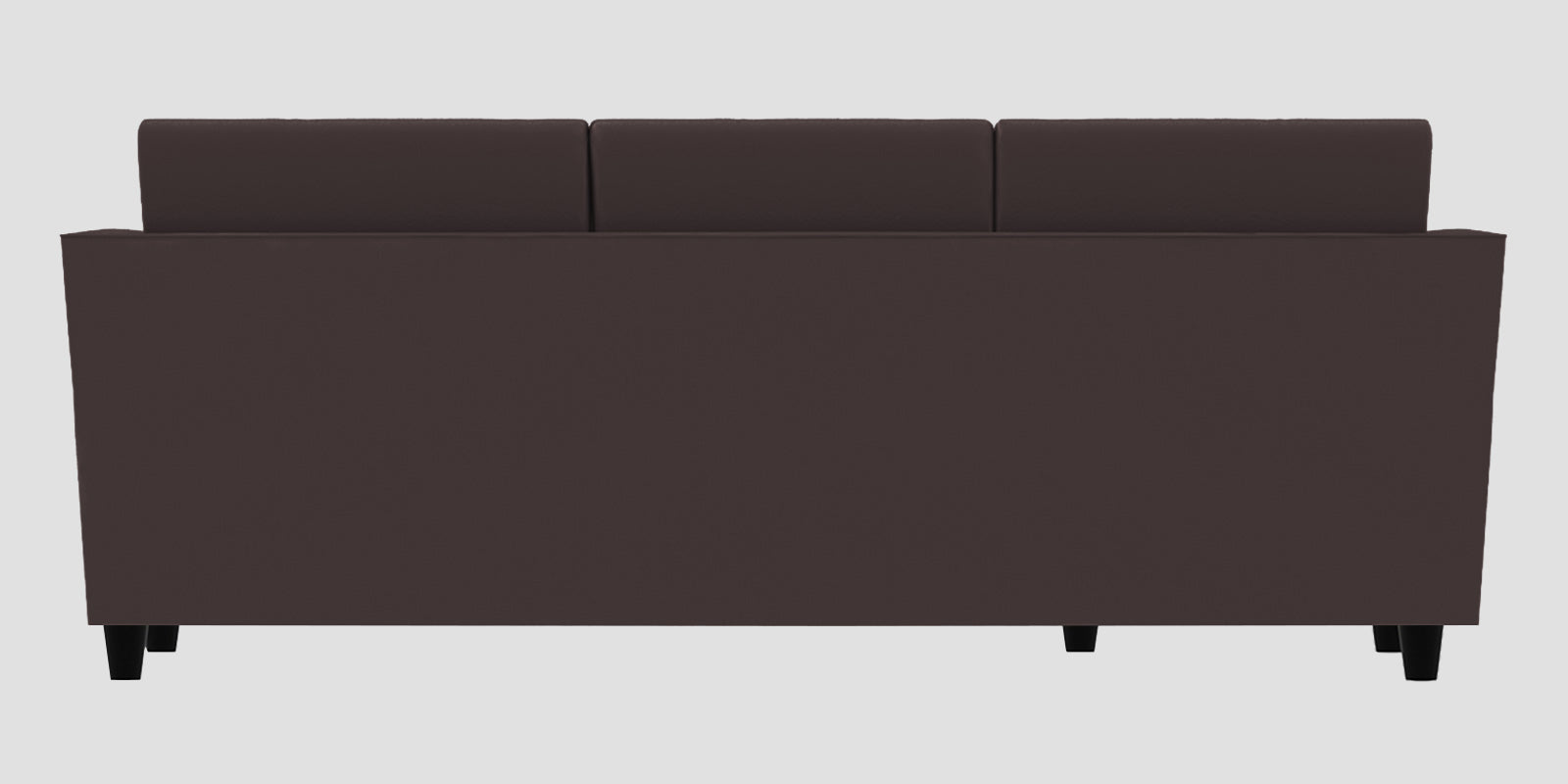 Bristo Velvet RHS Sectional Sofa (2+Ottoman Lounger) In Mocha Brown Colour - Febonic Living