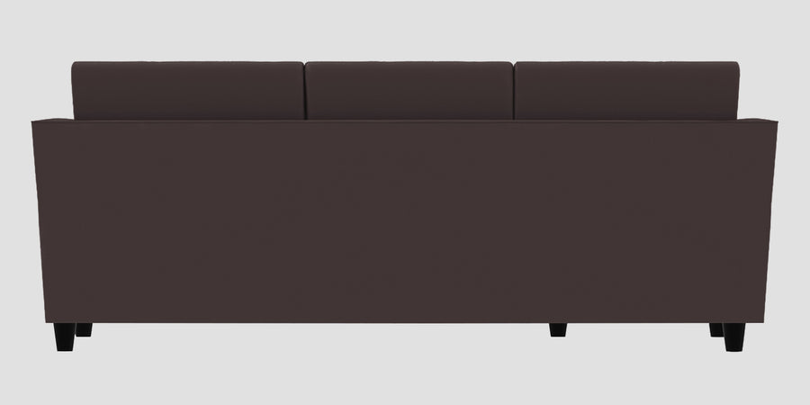 Bristo Velvet Rhs Sectional Sofa 2 Ottoman Lounger In Mocha Brown Colour - Febonic Living