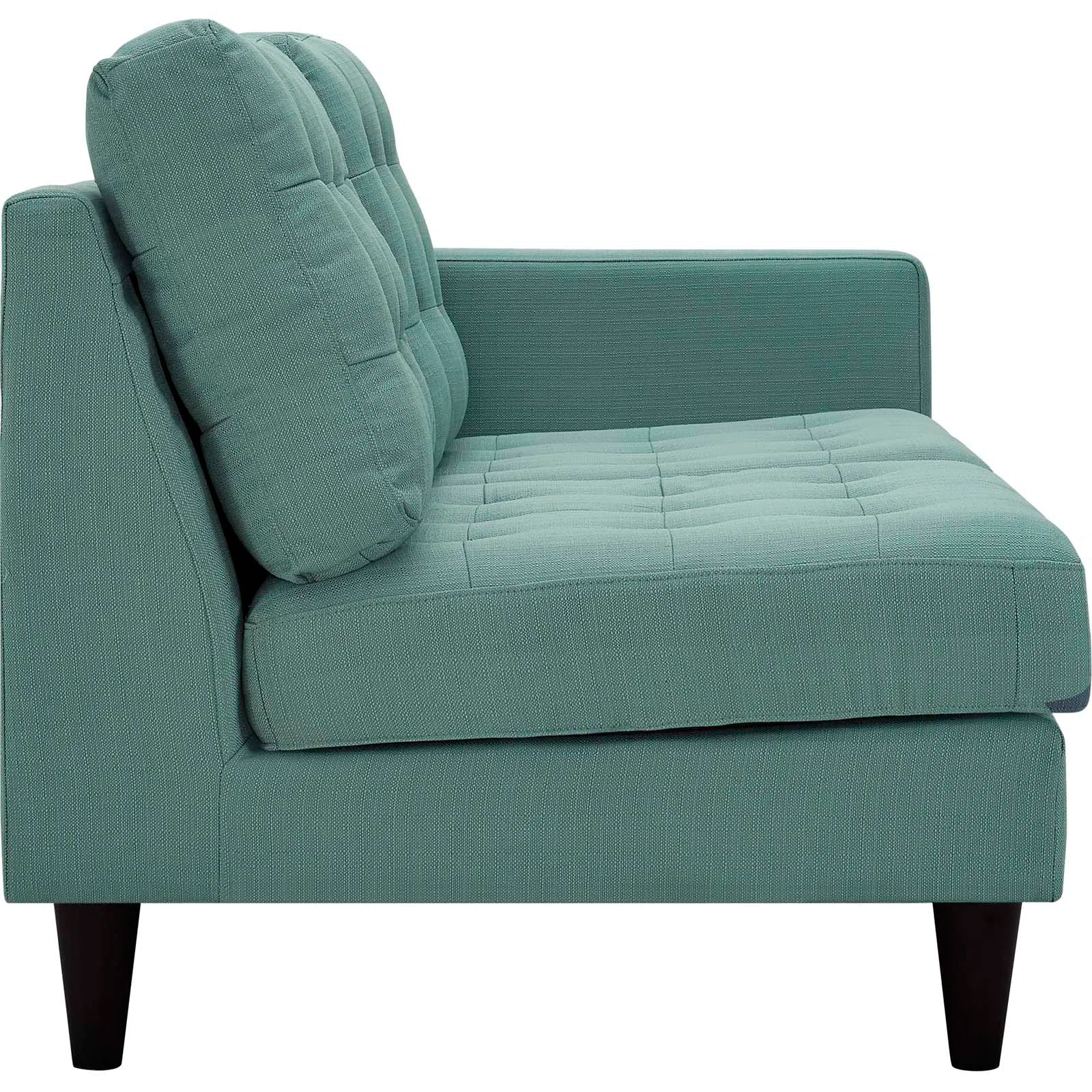 Broadway Fabric RHS Sectional Sofa (2+Lounger) In Suka Blue Colour