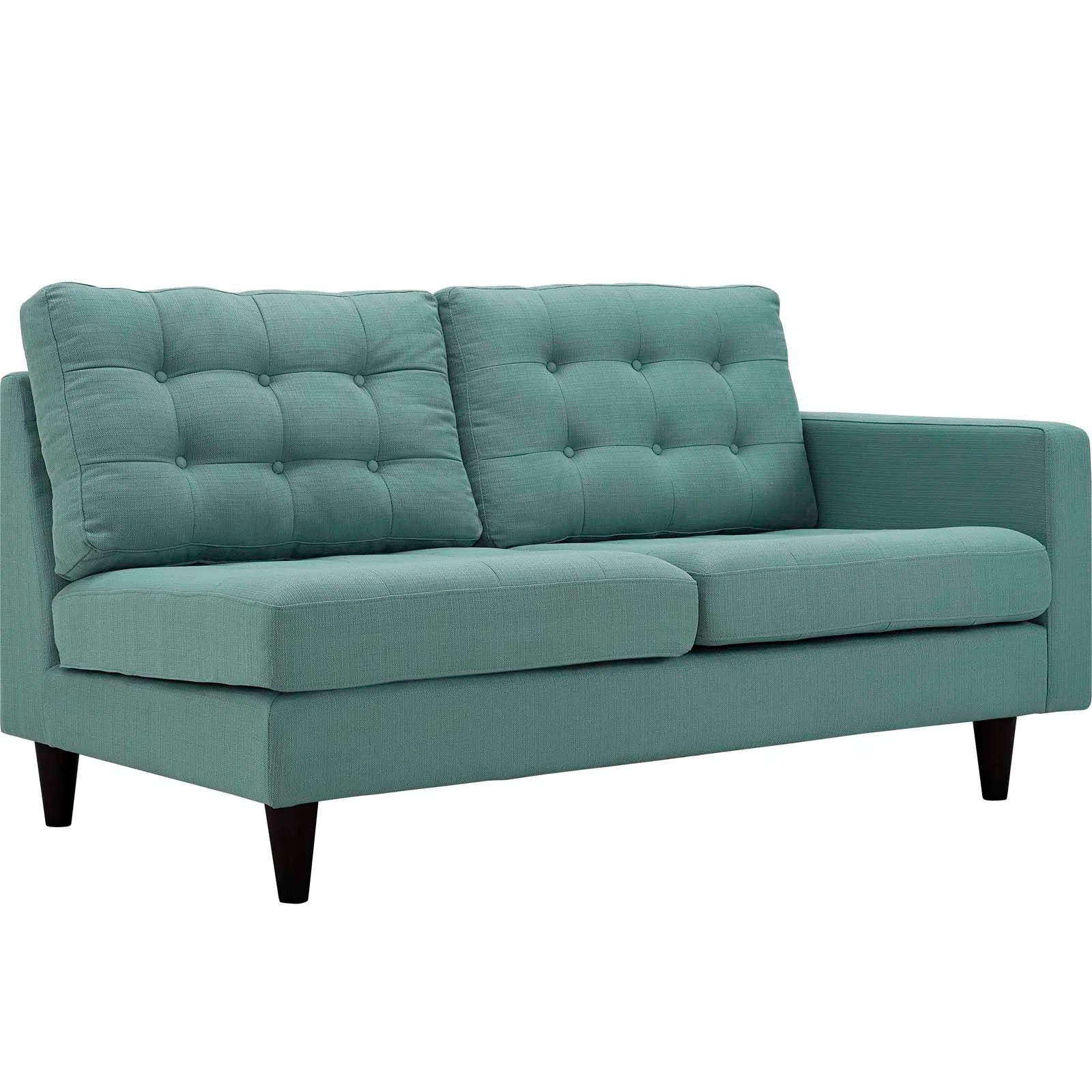 Broadway Fabric RHS Sectional Sofa (2+Lounger) In Suka Blue Colour