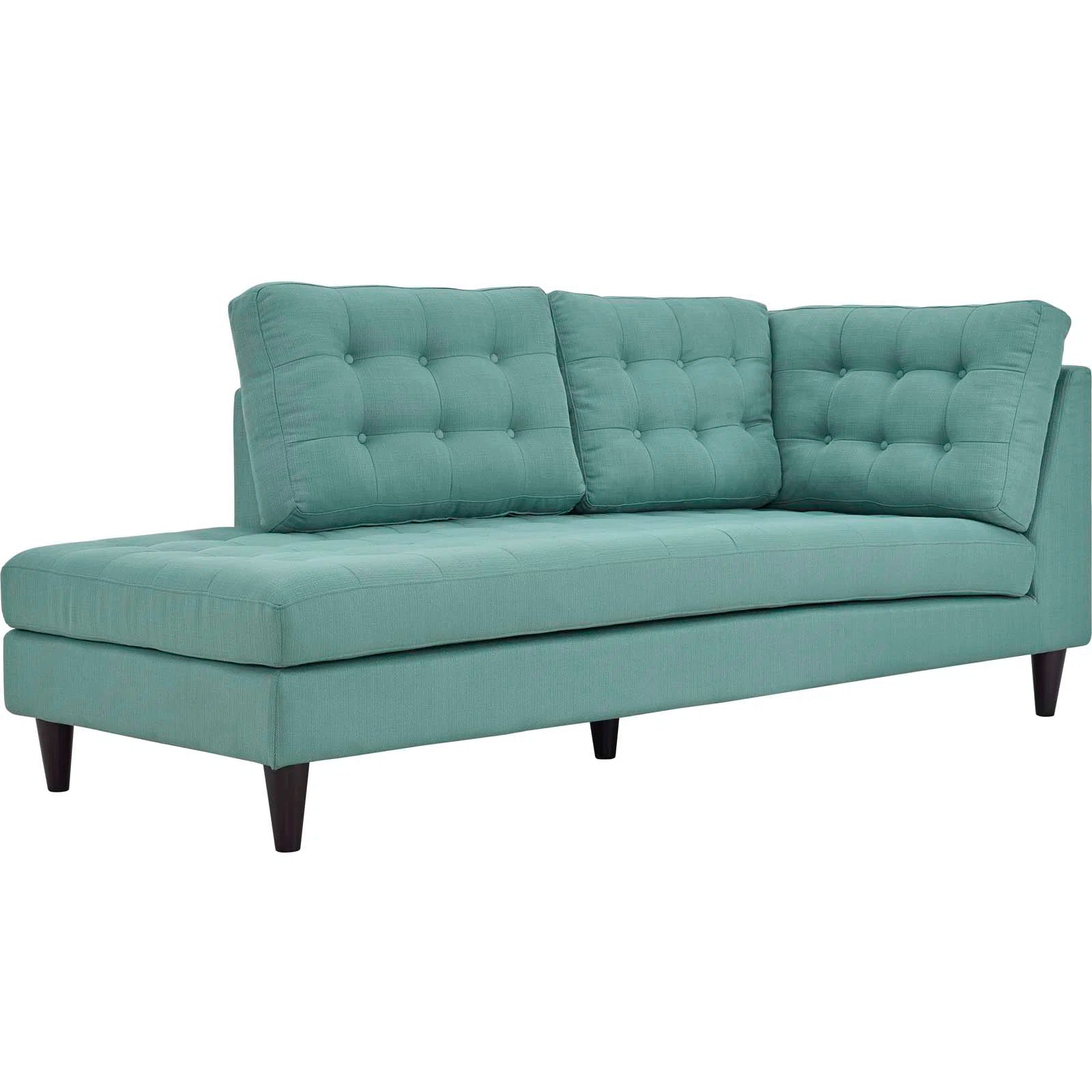 Broadway Fabric RHS Sectional Sofa (2+Lounger) In Suka Blue Colour