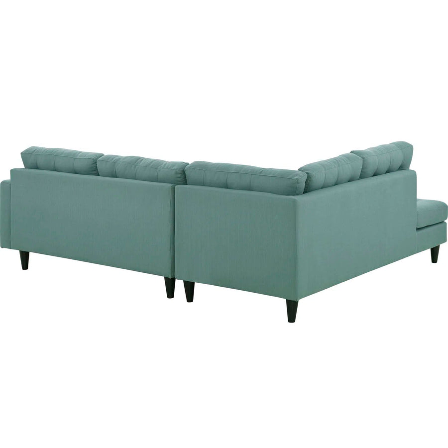 Broadway Fabric Rhs Sectional Sofa 2 Lounger In Suka Blue Colour - Febonic Living
