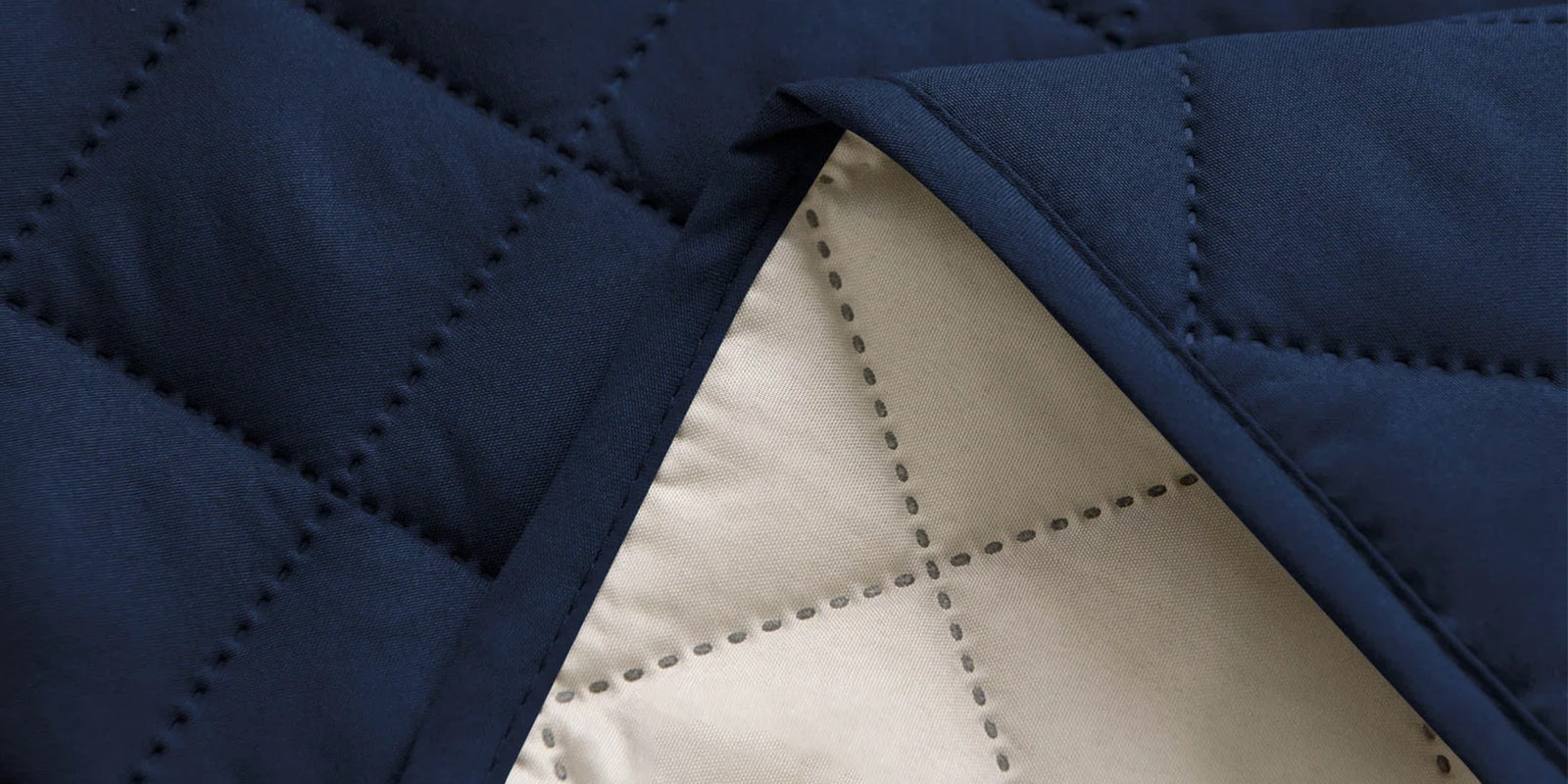 Bunny 3 Seater Quilted Velvet Sofa Cover - Navy Blue focus view - Febonic Living