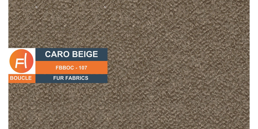 Nesco Boucle Fabric 2 Seater Sofa In Cara Beige Colour - Febonic Living