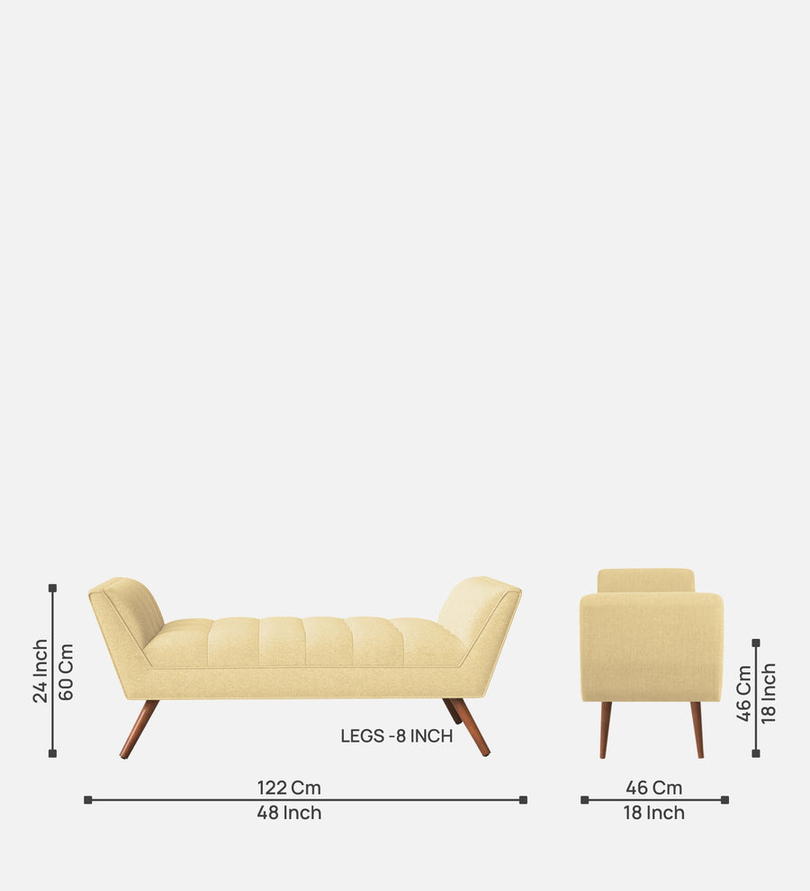 Cartes Velvet Bench In Sandy Beige Colour - Febonic Living
