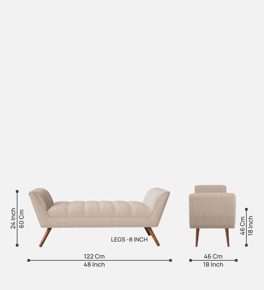 Cartes Velvet Bench In Camel Beige Colour - Febonic Living
