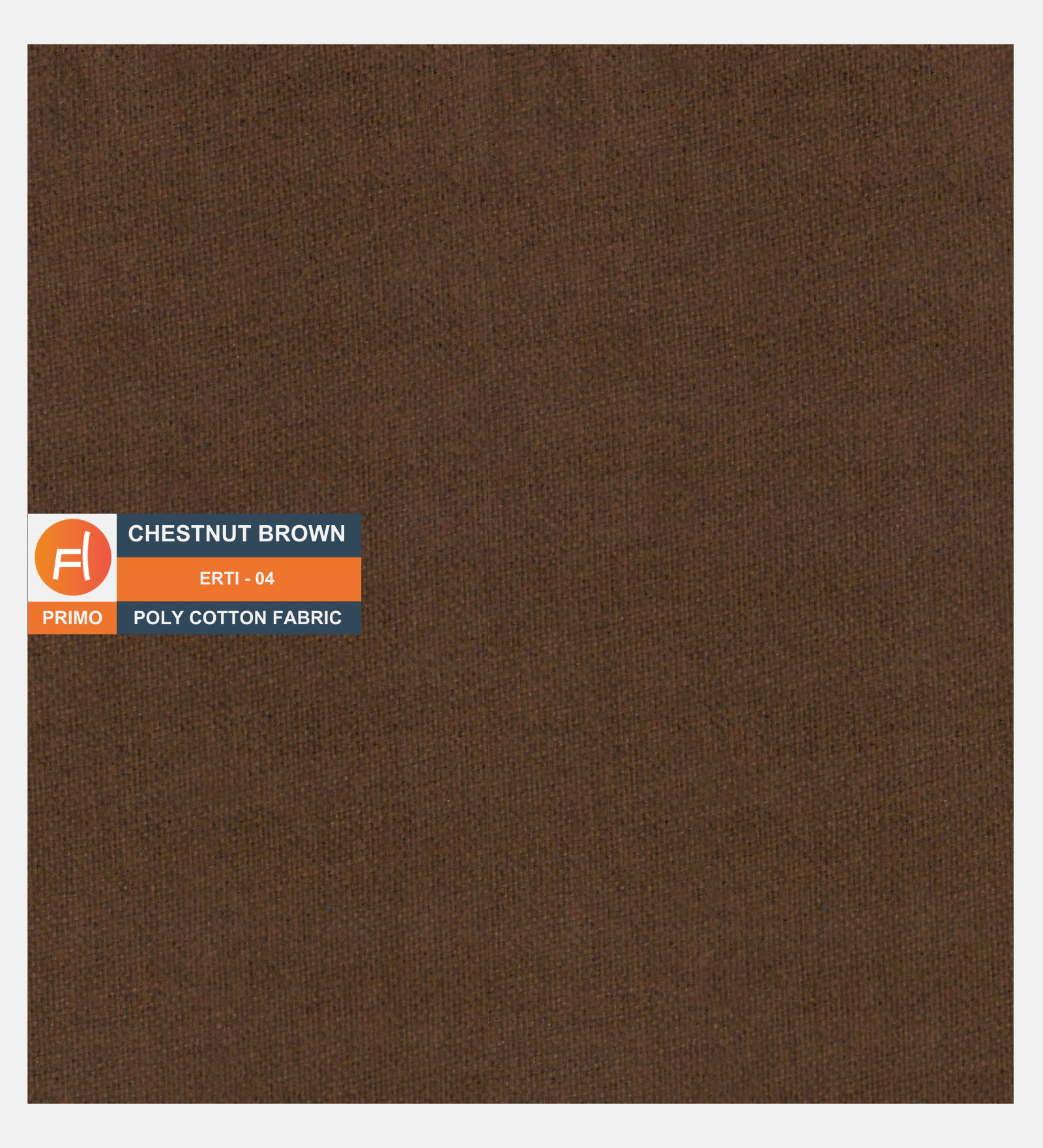 Chestnut Brown Primo Poly Cotton Fabric