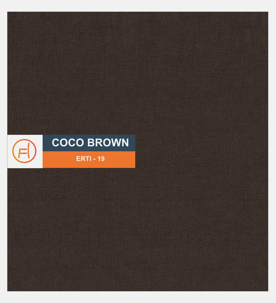 Summer Fabric Bench In Coco Brown Colour - Febonic Living