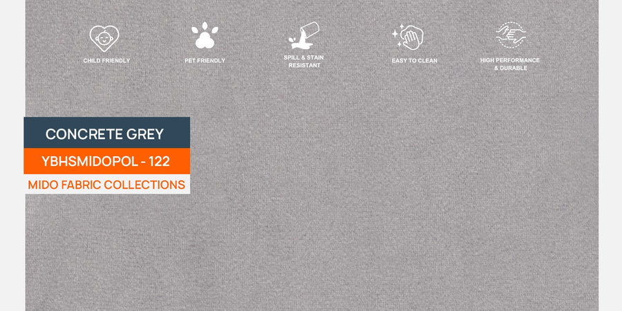 Wiki Velvet 3 Seater Sofa In Concrete Grey Colour - Febonic Living
