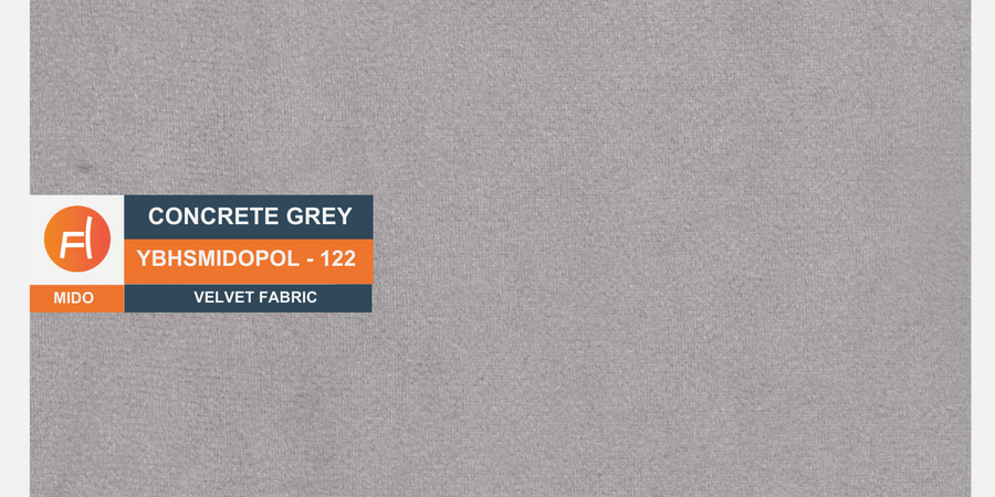 Norway Velvet 3 Seater Sofa In Concrete Grey Colour - Febonic Living