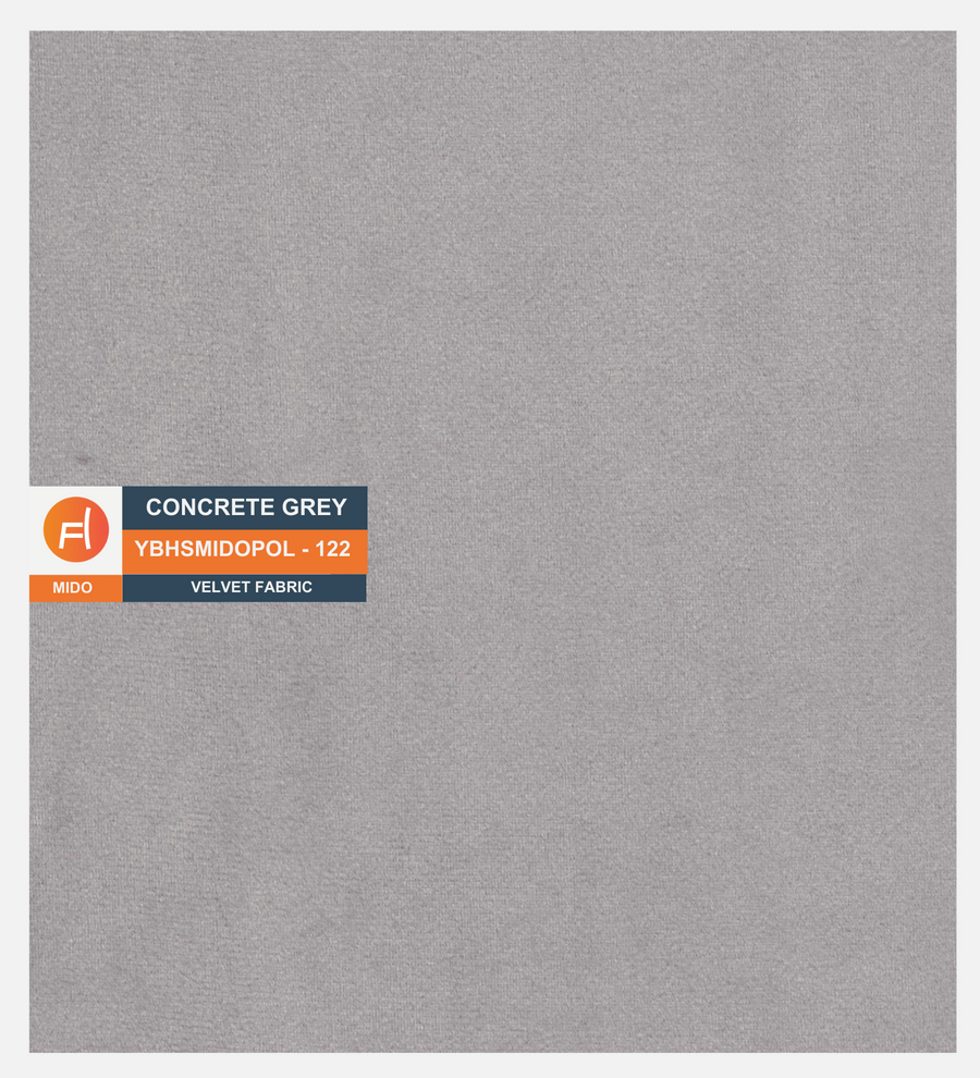 Numonk Velvet 1 Seater Sofa In Concrete Grey Colour - Febonic Living