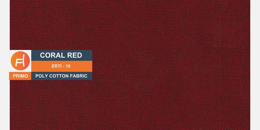 Carson Fabric 3 Seater Sofa In Corel Red Colour - Febonic Living