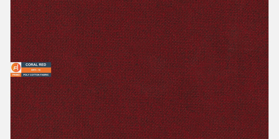 Bony Fabric 3 Seater Convertible Sofa Cum Bed In Corel Red Colour - Febonic Living