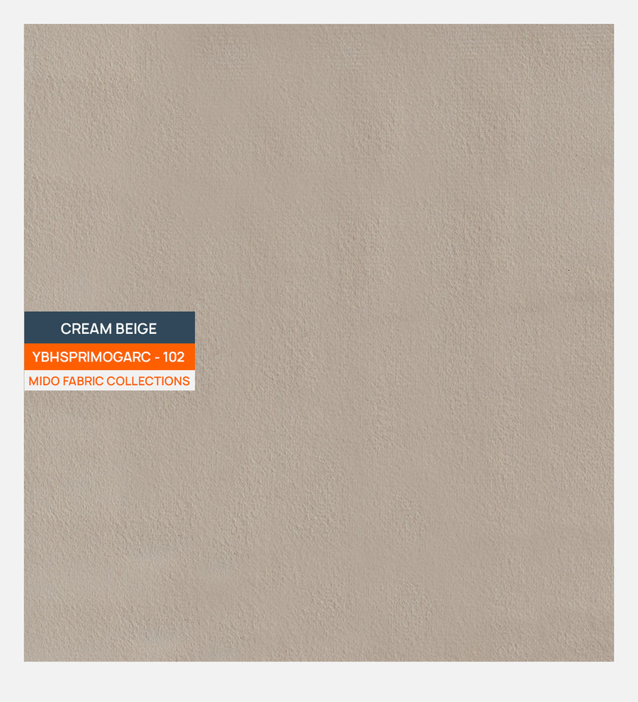 Velvet Mido Fabric Cream Beige 102 Code by Febonic Living